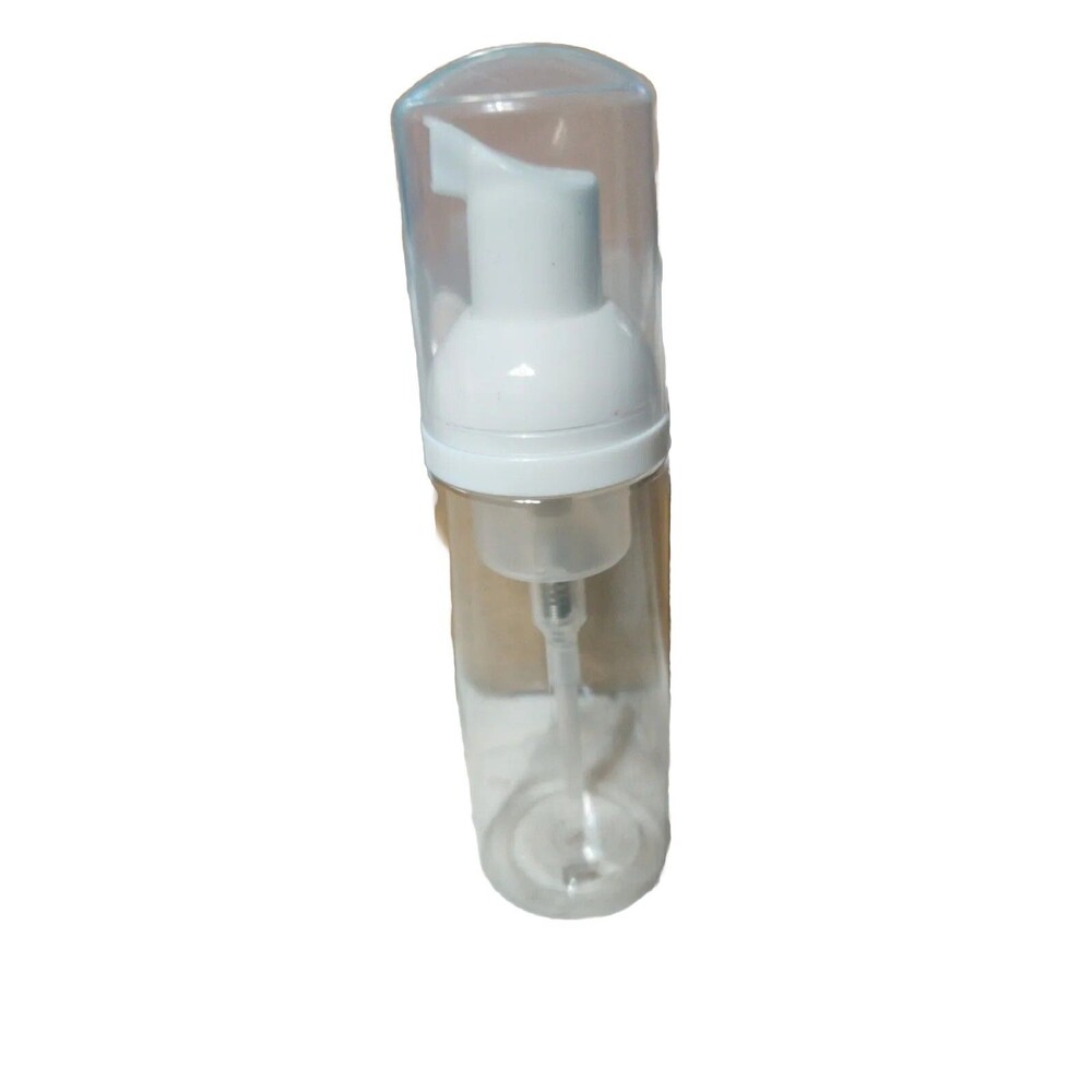 Travel empty Clear Dispensing plastic bottle w/lotion pump Pack of 25 w stickers